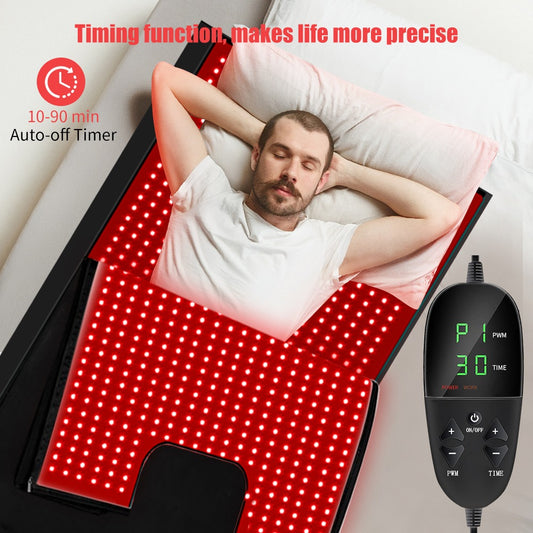 Red Light Therapy Body Mat — 660nm & 850nm Full Body Wrap