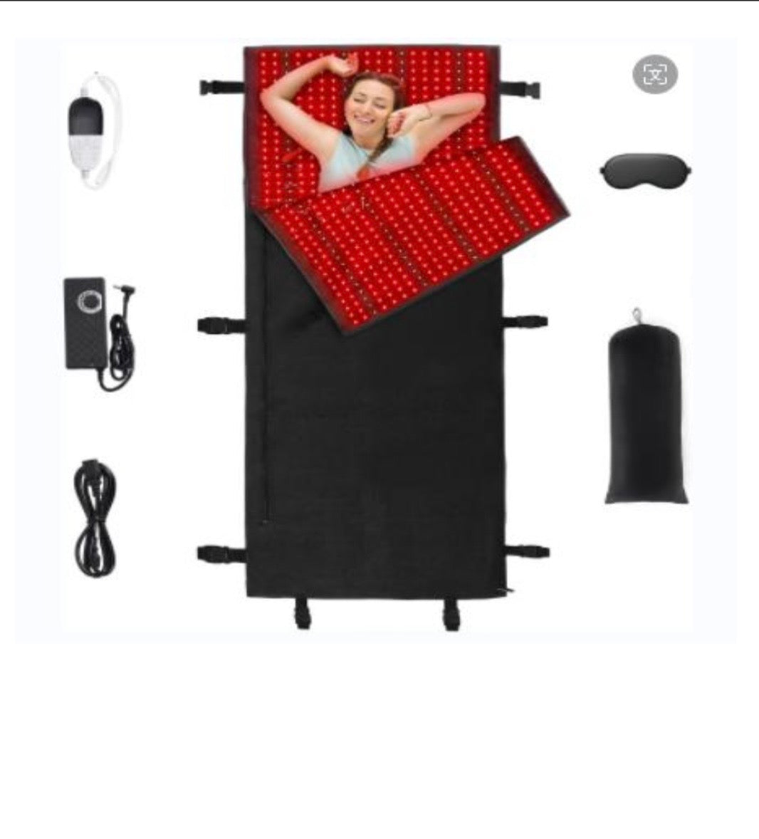 Red light therapy body mat 660nm 850nm full body wrap